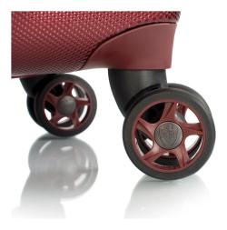 Heys Vantage Smart Luggage M Burgundy kufor + kozmetická taštička zadarmo