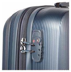 Heys Vantage Smart Luggage M Slate Blue kufr + kosmetická taštička zdarma