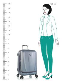 Heys Vantage Smart Luggage M Slate Blue kufr + kosmetická taštička zdarma