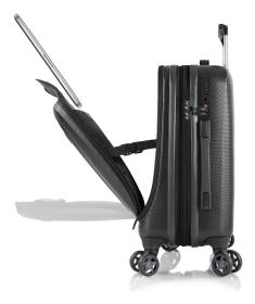 Heys Vantage Smart Luggage S Black kufr + kosmetická taštička zdarma