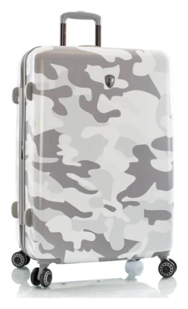 Heys White Camo L kufr + kosmetická taštička zdarma