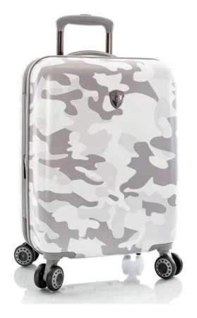 Heys White Camo S kufr + kosmetická taštička zdarma