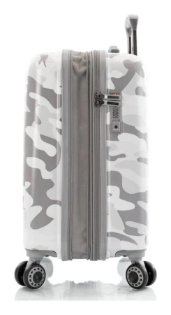 Heys White Camo S kufr + kosmetická taštička zdarma