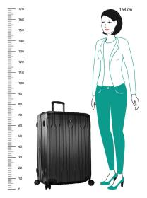 Heys Xtrak L Black kufor + kozmetická taštička zadarmo