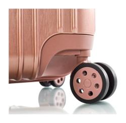 Heys Xtrak L Rose Gold kufr + kosmetická taštička zdarma