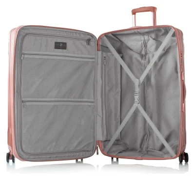 Heys Xtrak L Rose Gold kufr + kosmetická taštička zdarma