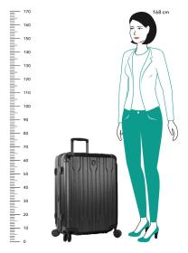 Heys Xtrak M Black kufr + kosmetická taštička zdarma