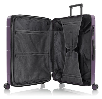 Heys Zen L Purple kufr + kosmetická taštička zdarma