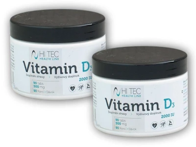 Hi Tec Nutrition 2x Health Line Vitamín D3 2000IU 90 tablet Hi Tec Nutrition 2x Health Line Vitamín D3 2000IU 90 tablet