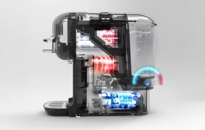 HiBREW H2B 5 v 1 šedý kávovar na kapsle