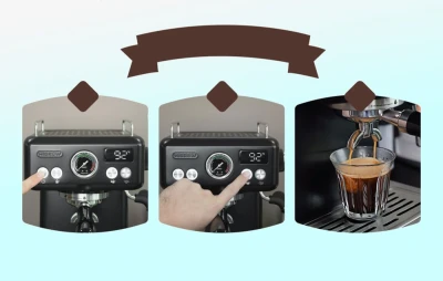 HiBREW H10A černý s regulací teploty pístový espresso kávovar