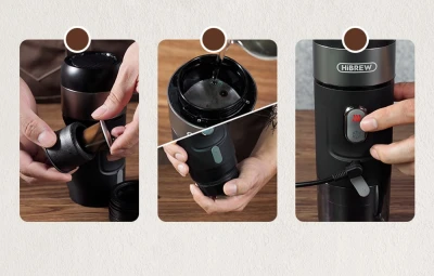 Hibrew Přenosný kávovar 3 v 1 s kufříkem 80W H4A-premium
