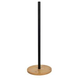 Hit Držák na toaletní papír 52 cm černá/dřevo