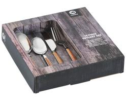 Hit Sada příborů 16 ks dřevo / nerez