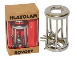 Hra hlavolam Ježek v kleci kovový v krabičce Hra hlavolam Ježek v kleci kovový v krabičce