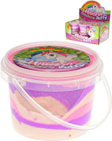 Hmota tvarovací skákací růžovofialová jednorožec pro holky 110g v kelímku