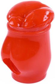 Hmota zábavná prdící v kelímku ve tvaru zadku dětská žertovinka 4 barvy