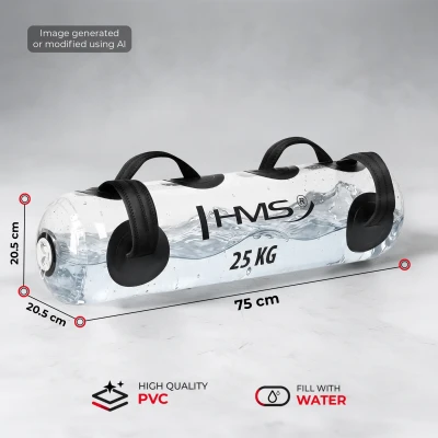 HMS Aqua WAB25 transparentní černý 1-25 kg vodní powerbag