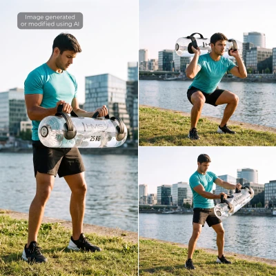 HMS Aqua WAB25 transparentní černý 1-25 kg vodní powerbag
