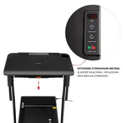 HMS Běžecký pás elektrický s pultem LOOP12 šedý