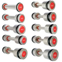 HMS Chromované profesionální činky PREMIUM HH06 2 x 6 kg