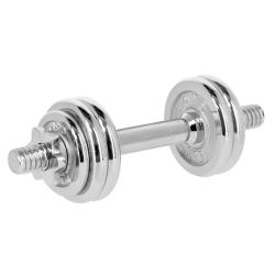 HMS STC-15 chromovaný činkový set v kufru 15kg