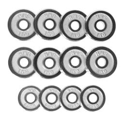 HMS STC-15 chromovaný činkový set v kufru 15kg