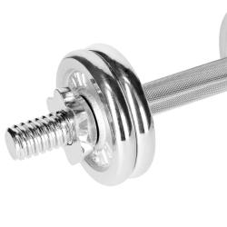 HMS STC-15 chromovaný činkový set v kufru 15kg