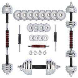 HMS Činkový set v kufri STC30 2x15 kg, chróm