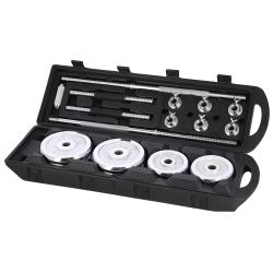 HMS Činkový set v kufru STC50 2x25 kg, chrom