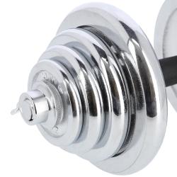 HMS Činkový set v kufru STC50 2x25 kg, chrom