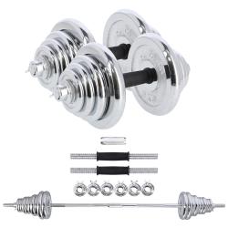 HMS Činkový set v kufru STC50 2x25 kg, chrom