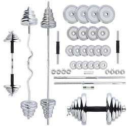 HMS Činkový set v kufru STC55 55 kg chrom