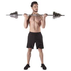 HMS Činkový set v kufru STC55 55 kg chrom