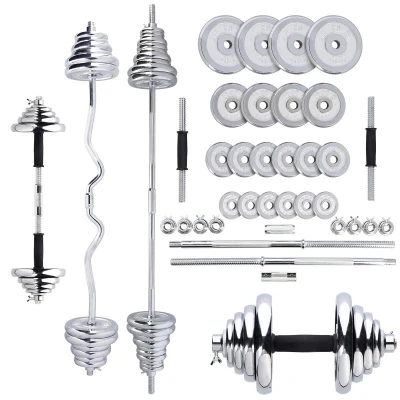 HMS Činkový set v kufru STC55 55 kg chrom HMS Činkový set v kufru STC55 55 kg chrom