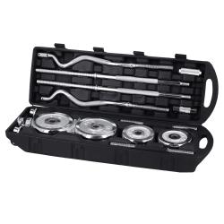 HMS Činkový set v kufru STC55 55 kg chrom