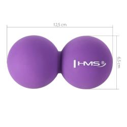 HMS Dvojitý masážní míč BLC02 fialový - Lacrosse Ball