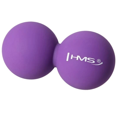 HMS Dvojitý masážní míč BLC02 fialový - Lacrosse Ball