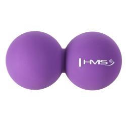 HMS Dvojitý masážny loptička BLC02 fialový - Lacrosse Ball