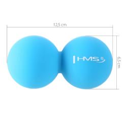 HMS Dvojitý masážní míč BLC02 modrý - Lacrosse Ball