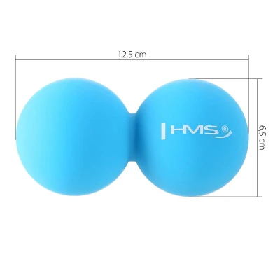 HMS Dvojitý masážní míč BLC02 modrý - Lacrosse Ball