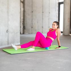 HMS Dvojitý masážní míč BLC02 modrý - Lacrosse Ball