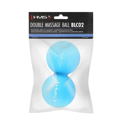 HMS Dvojitý masážní míč BLC02 modrý - Lacrosse Ball