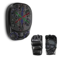 HMS Elektronický boxerský terč TB10 s LED, Bluetooth a rukavicemi (Music Boxing Machine)