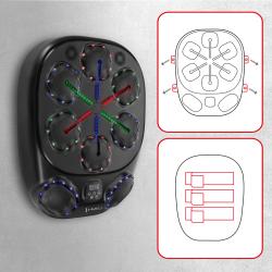HMS Elektronický boxerský terč TB10 s LED, Bluetooth a rukavicemi (Music Boxing Machine)