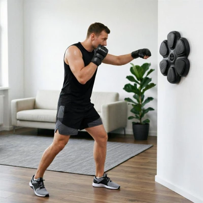 HMS Elektronický boxerský terč TB12 s LED, Bluetooth a rukavicemi (Music Boxing Machine)