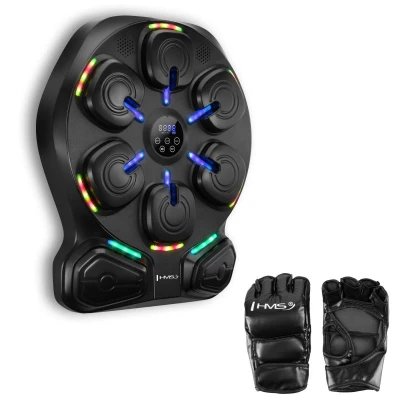 HMS Elektronický boxerský terč TB13 s LED, Bluetooth a rukavicemi (Music Boxing Machine)