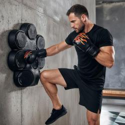 HMS Elektronický boxerský terč TB30 s LED, Bluetooth a rukavicemi (Music Boxing Machine)