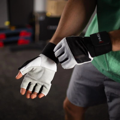 HMS Fitness rukavice RST04 bílé