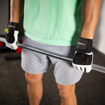 HMS Fitness rukavice RST04 bílé